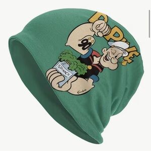 New Green Popeye Graphic Beanie